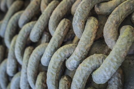 Historic chainsの写真素材