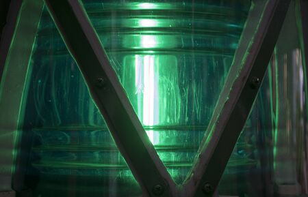 Signal light of a shipの写真素材