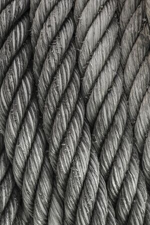 Detail of mooring ropes