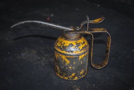 Historic oiling deviceの写真素材