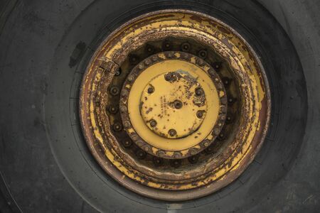 Wheel of a mining truck.の写真素材