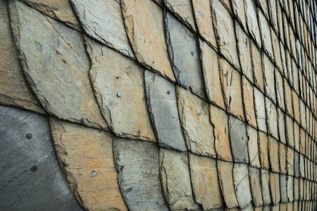 Historic slate wall