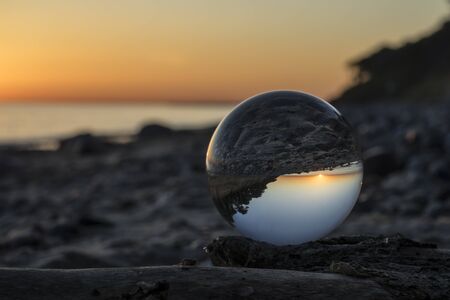 Sunrise on the Baltic Seaの写真素材