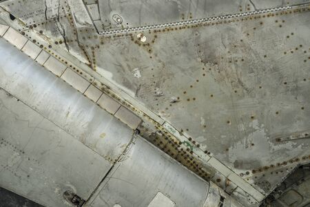 Grunge metal background with rivets