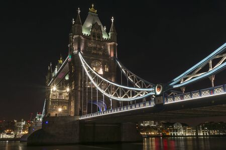 Tower bridge at nightの写真素材