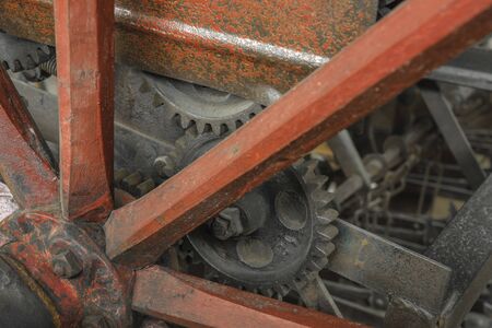 Detail of historic agricultural machinery