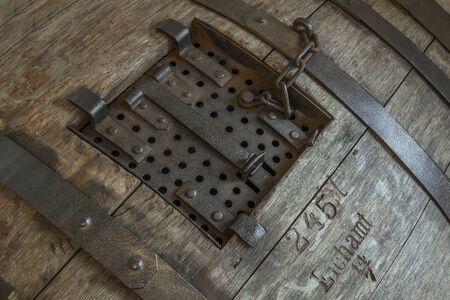 Detail of an old storing cask