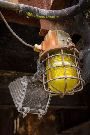 signal light on a historic machine