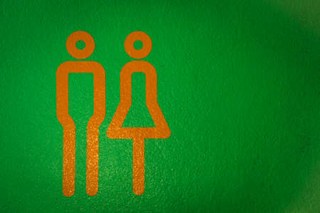 abstract toilet direction signの写真素材