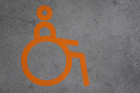 modern handicaped acces signの写真素材