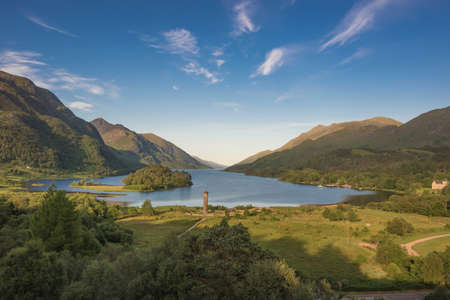 Loch Shiel in the Western Highlands of Scotlandの写真素材