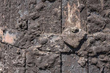 rusted metal plate structure with rivets