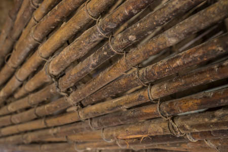 detail of a historic fish weirの写真素材