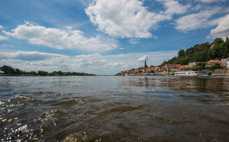 River Elbe in nordern Germany.のeditorial素材