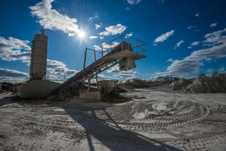 industrial storage silo tower building