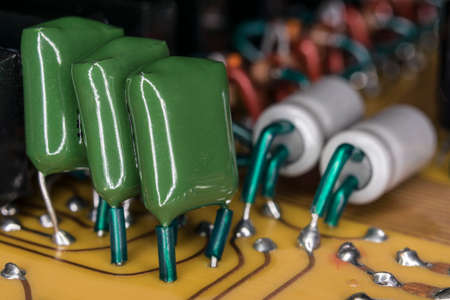 detail of a historic electrical board