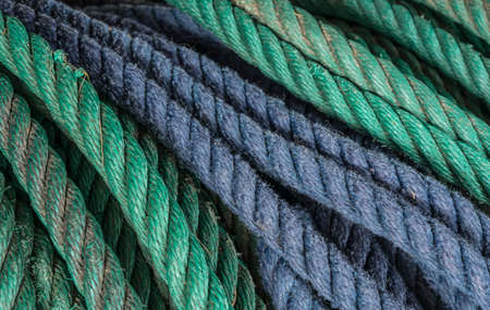 close up of a naval mooring rope
