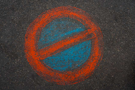 no parking roadsignの写真素材