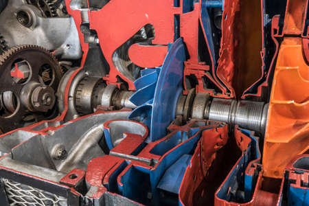 propeller of an old aircraft engine