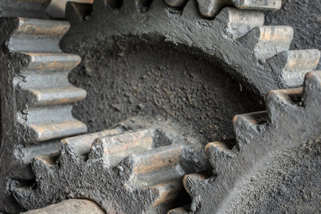 gears of a historic machine