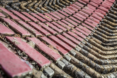 Detail of a historic generatorの写真素材