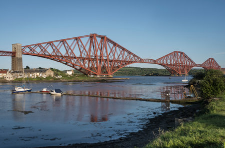 firth of forth railway bridgeの写真素材