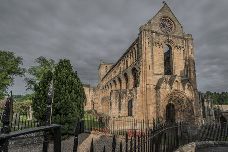 Jedburgh Abbey in the Scottish borders.の写真素材