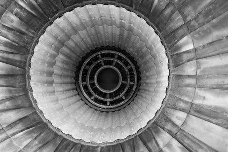 fan of a historic fighter jet engine