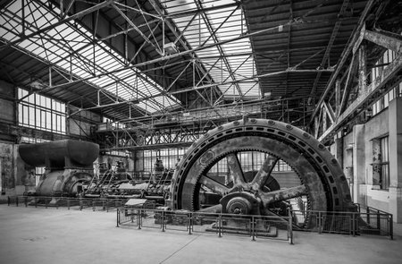 historic industrial compressor machine