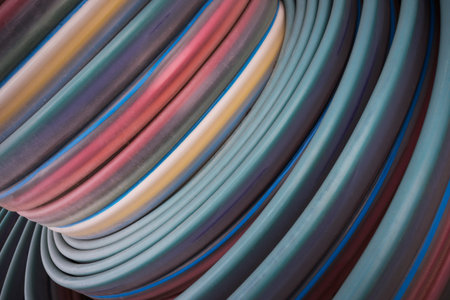 roll of fibre glass cable