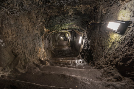 Siege tunnel in Saint Andrews castle.