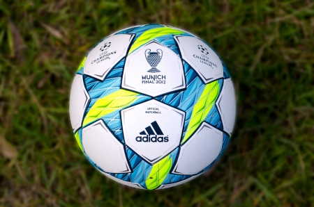 This is the office ball played in the final match between Bayern Munich and Chelseaのeditorial素材