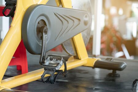fitness club with equipment, gym for exercise and weight training, body transfomationの写真素材