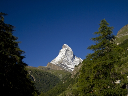 Mt.Matterhorn, landmark of Switzerlandの写真素材