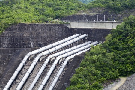 Pipelines for the Hydroelectric power plantのeditorial素材