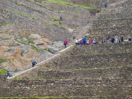 URUBAMBA, PERU - MAR 14  Ollantaytambo, an archaeological site in Peru on Mar 14, 2011 in Urubamba, Peru  Ollantaytambo was the royal estate of Emperor who conquered the region during the Inca Empire のeditorial素材