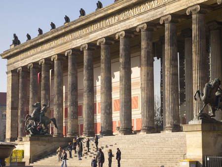 BERLIN, GERMANY - NOV 12  The Altes Museum  Old Museum  on November 12, 2011 in Berlin, Germany  This museum is oldest museum in Berlin, designated an UNESCO World Heritage Site in 1999 のeditorial素材