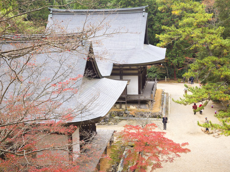 KYOTO, JAPAN - NOV 21: Jingo-ji temple on November 21, 2011 in Kyoto, Japan. This Buddhist temple was established in the year 824 and now holds 16 National Treasures of Japan.のeditorial素材