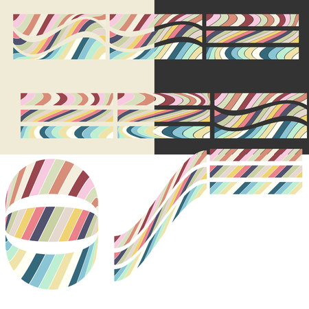 Paper colored mosaic on the backgroundのイラスト素材