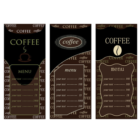 Pattern on coffee background with texture greenのイラスト素材