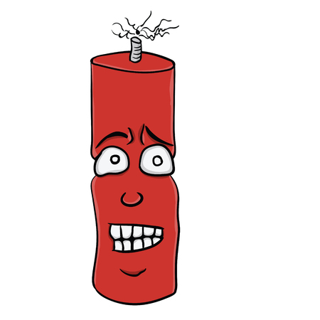 Cartoon dynamite in a pop art comic styleの写真素材