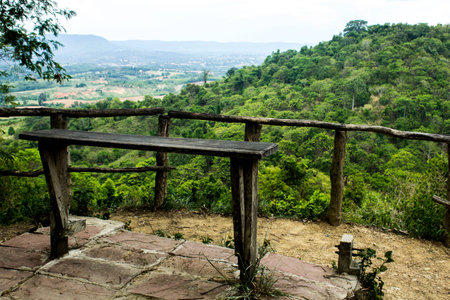 View of Khao Pang Ma. Wang Nam Khiao. Thailand.の写真素材