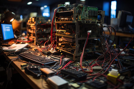 Computer system outage resolved after causing issuesの素材