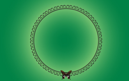 green and circle backgroundのイラスト素材