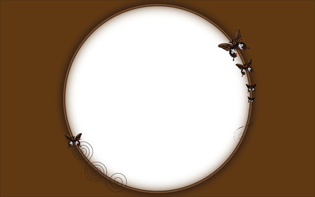 brown and butterfly backgroundのイラスト素材