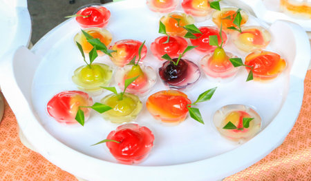 Thai colorful jellyの写真素材