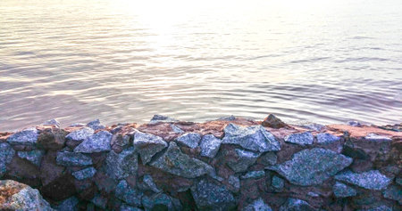 Evening seaの写真素材