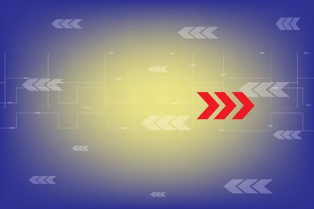Arrows that go and opposite each otherのイラスト素材