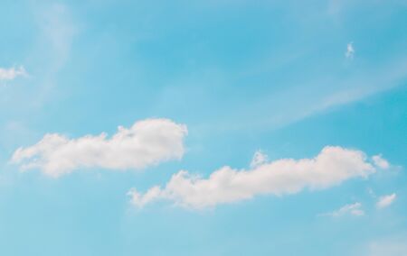 Pastel blue sky and clouds beautiful.