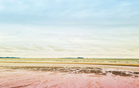 Sea coast nature background and skylineの写真素材